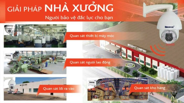 Cách bố trí camera IP cho nhà xưởng hợp lý nhất
