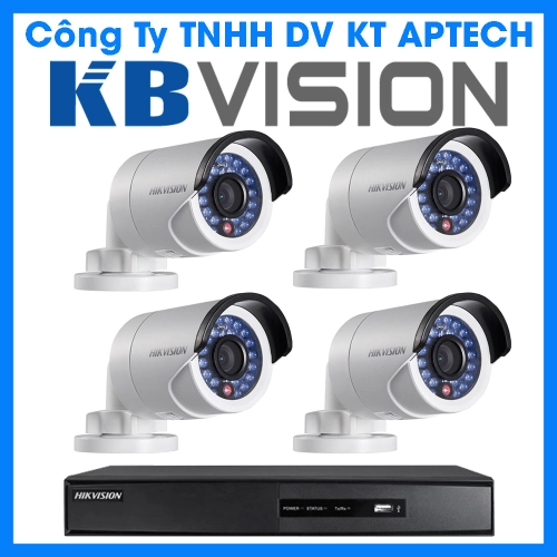 Trọn bộ 04 camera quan sát KBvision