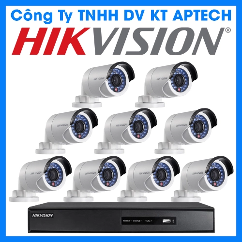 Trọn bộ 08 camera quan sát HIKvision