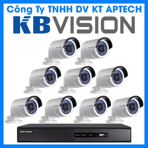 Trọn bộ 08 camera quan sát KBvision
