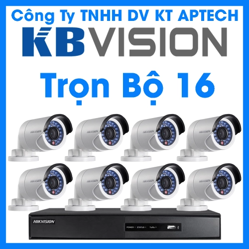 Trọn bộ 16 camera quan sát KBvision